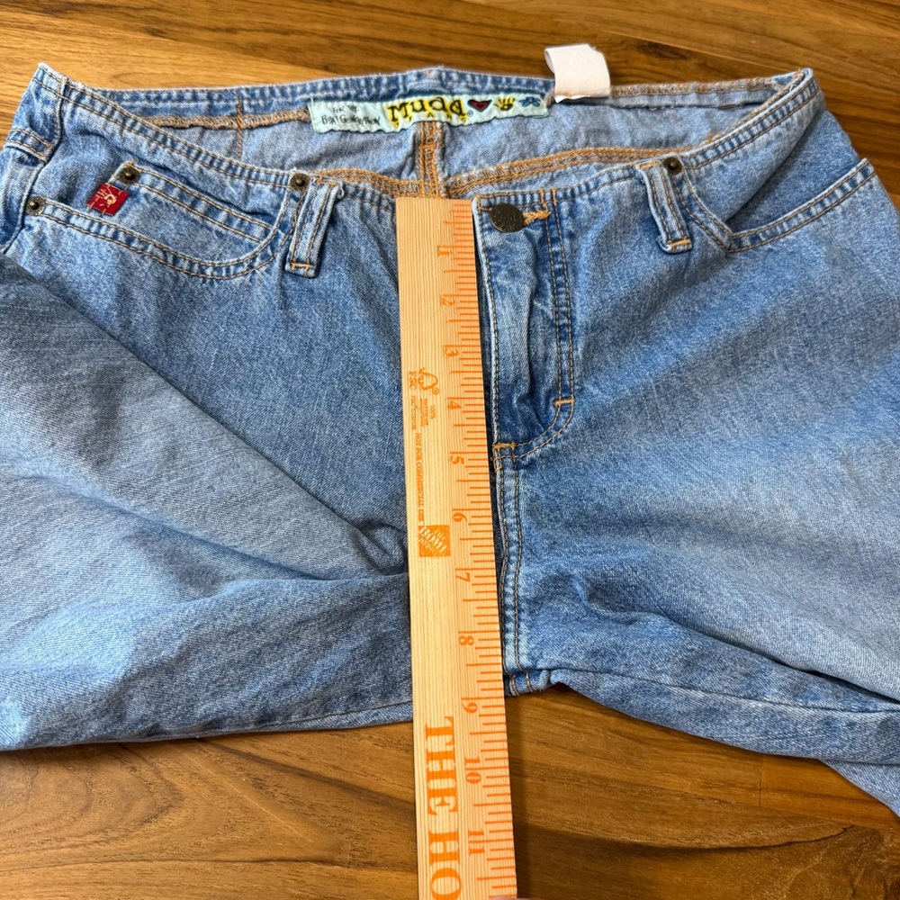 Mudd Jeans Vintage Y2K Jeans Juniors 11 Flare w/ Tie Up Legs 31” Inseam - Picture 11 of 12